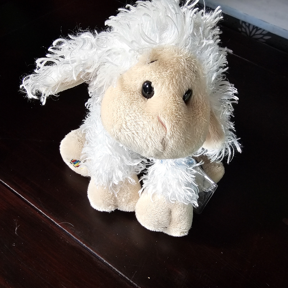 ⭐️*2/$20* GANZ Webkinz Fluffy White Lamb Plush Toy